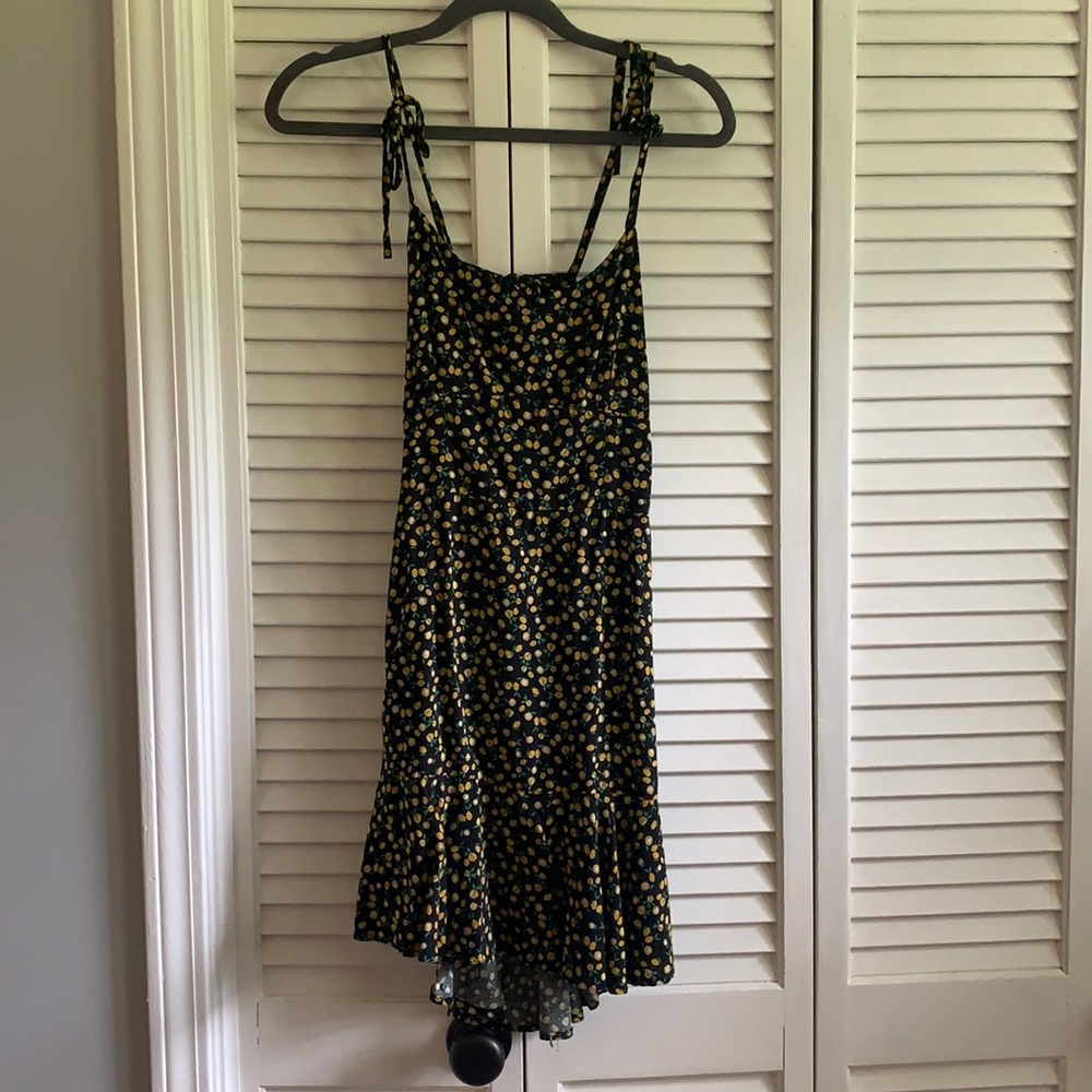 Wild fable open back lemon dress